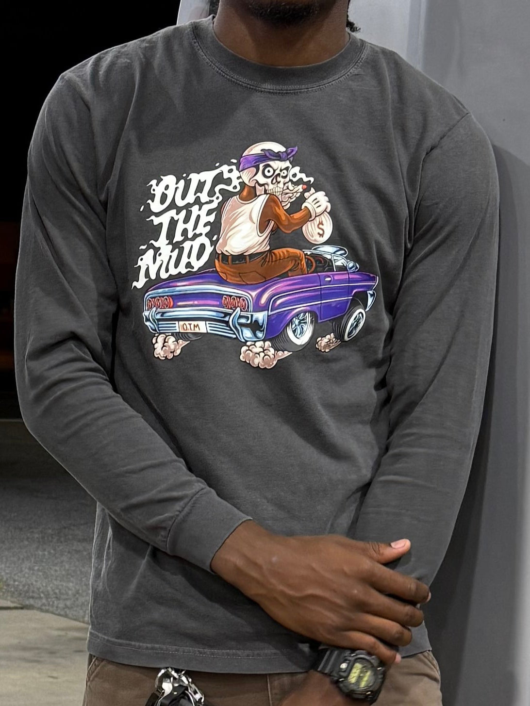 Throwback Rough Rider LS- Black